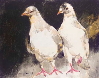 Untitled (Pair of Doves)