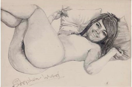 Mandy Rice-Davies reclining