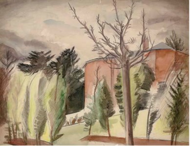 House with trees