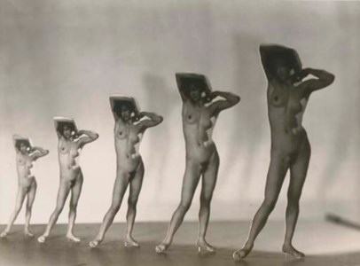 Five cut-out nudes, c.1930