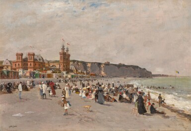 View of the beach and Casino at Dieppe
