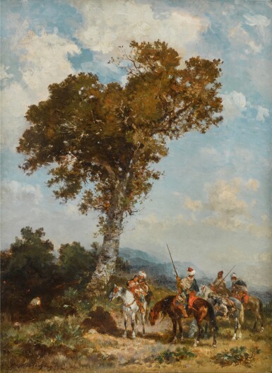 Horsemen at rest