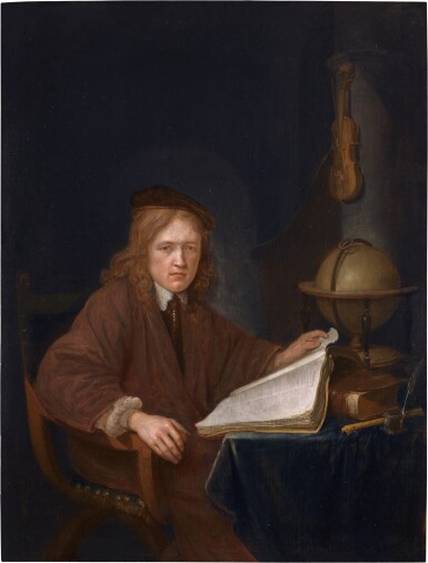 Portrait of a young man, here identified as Dirck van Beresteyn (1627–1653), seated in his study
