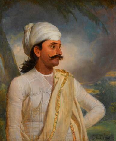 Portrait of a ‘munshi’, probably Muhammad Samir