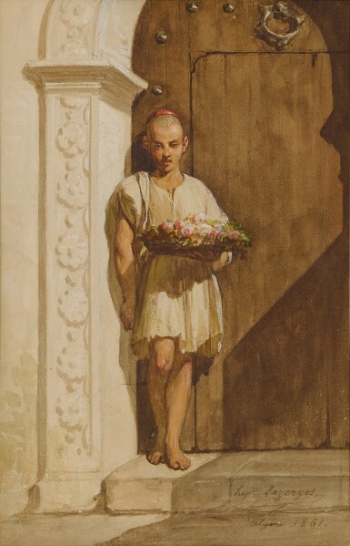 An Algerian Boy with Flowers