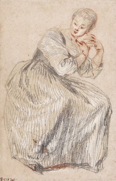 A seated lady