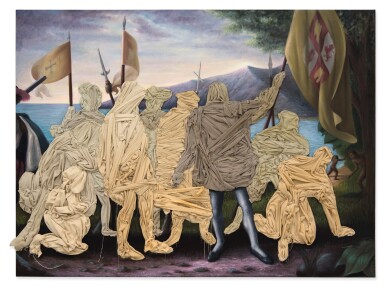 Titus Kaphar, Columbus Day Painting