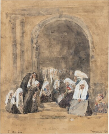 Sortie d'église à Plougastel