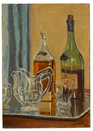 JUG WITH BOTTLES