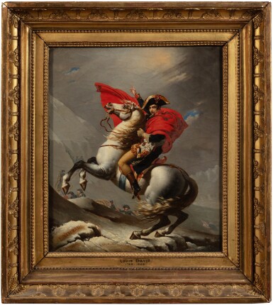 Jean Baptist Mauzaisse, Bonaparte franchissant le Grand-Saint-Bernard, d'après Jacques-Louis David