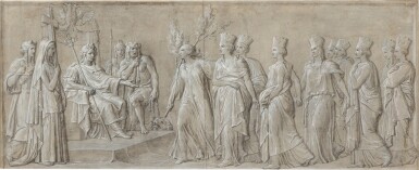 Napoléon accueillant les neuf Muses