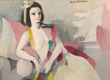 Jeune femme à l'étole mauve