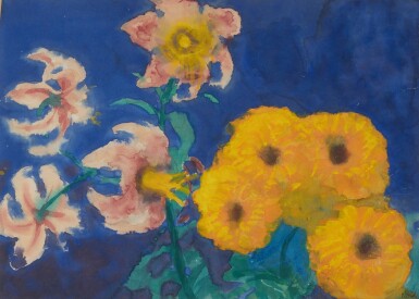 Lilien und Chrysanthemen (Lilies and Chrysanthemums)
