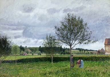 Paysage à Éragny, le pré 