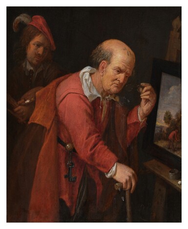 Connoisseur in an artist's studio
