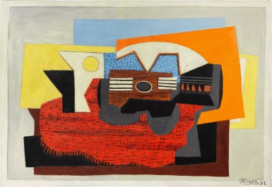 Pablo Picasso, Guitare sur un tapis rouge
