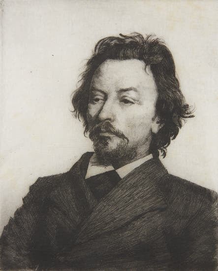 Portrait of Vilhelm Hammershøi (Portræt af Vilhelm Hammershøi)