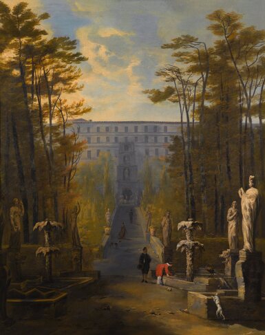 Tivoli, a view of the Villa d'Este and its gardens
