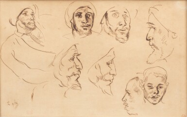 Studies of heads | Études de têtes