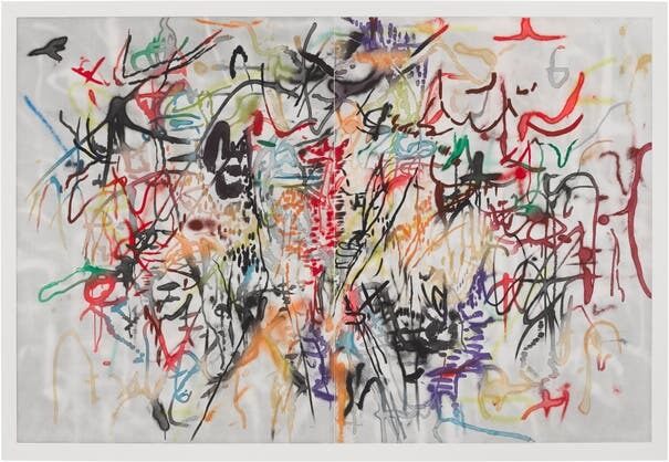 Julie Mehretu, Six Bardos: Hymn (Behind the Sun)