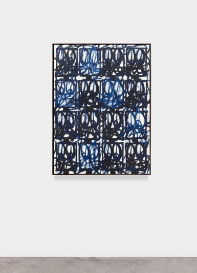 Rashid Johnson, Bruise Painting "Nina's Blues"