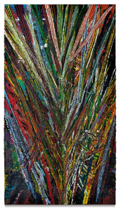 Mark Grotjahn, Untitled (Into and Through the Jungle Monkey Face 45.98)