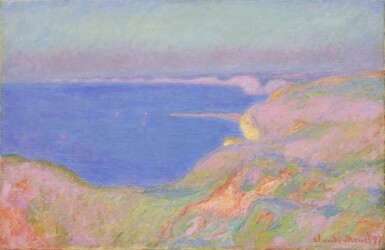 Claude Monet, Sur la Falaise près de Dieppe, soleil couchant