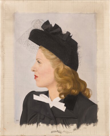 Portrait of a woman in profile