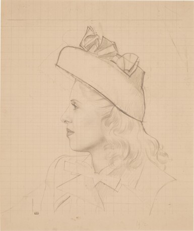 Study for 'Portrait of a woman in profile'