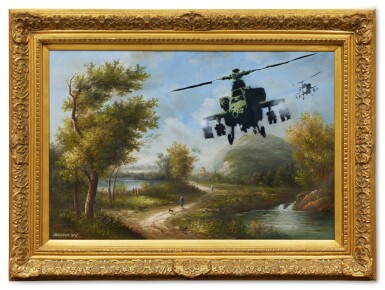 Banksy & Eine, Vandalised Oil (Choppers)