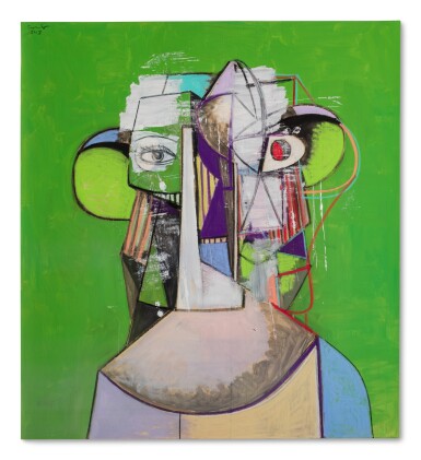 George Condo, Green Head Composition