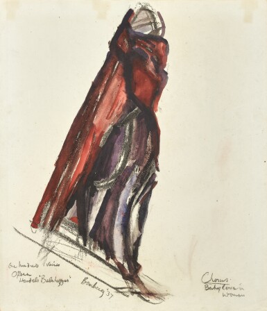 Costume Study for the Chorus in Handel's Balshazzar