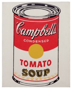 Andy Warhol, Campbell's Soup Can (Tomato)