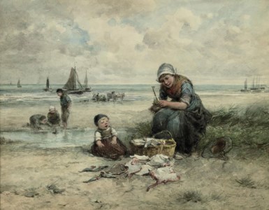 On the beach