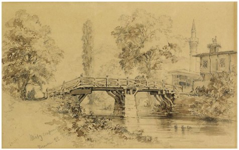 A footbridge in Bursa