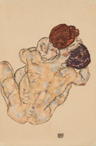 Egon Schiele, Mann und Frau (Umarmung)