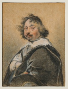 Portrait d'homme de profil, tourné vers la gauche