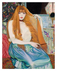 Femme à sa toilette