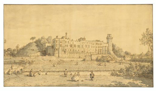 View of the South front of Warwick Castle