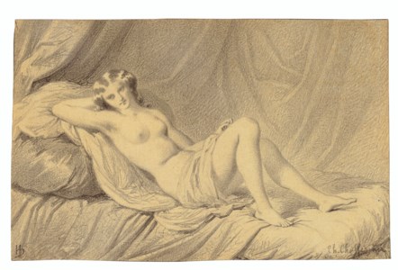 A reclining female nude