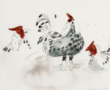 Three Cockerels