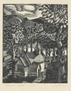 Church under a hill