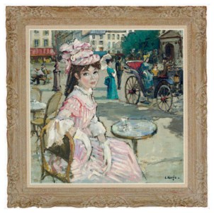 Parisian beauty at the cafe
