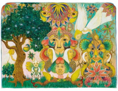 Untitled (Faces, Serpents, Animals, Angels), 1966