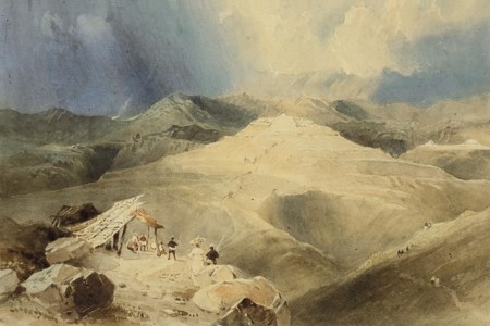 Landscape with a Mayan ruin, Mexico