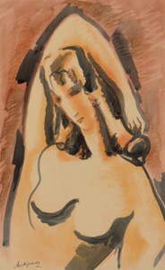 Femme au bras levé