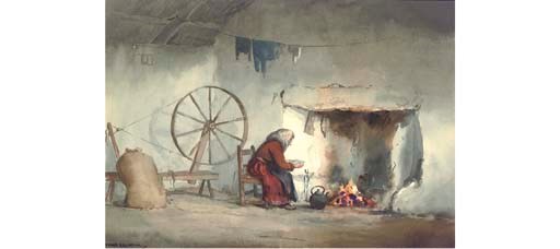 Interior of a Cottage, Connemara