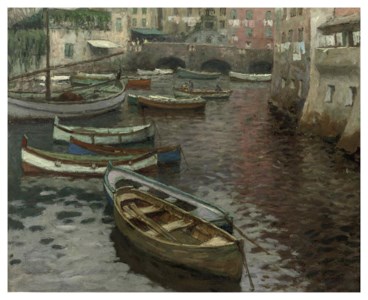 The harbour of Camogli, Italy