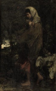 The shepherdess and her sheep
