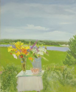 Lizzie's Flowers in a Landscape